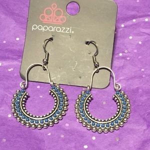 Blue dangle earrings